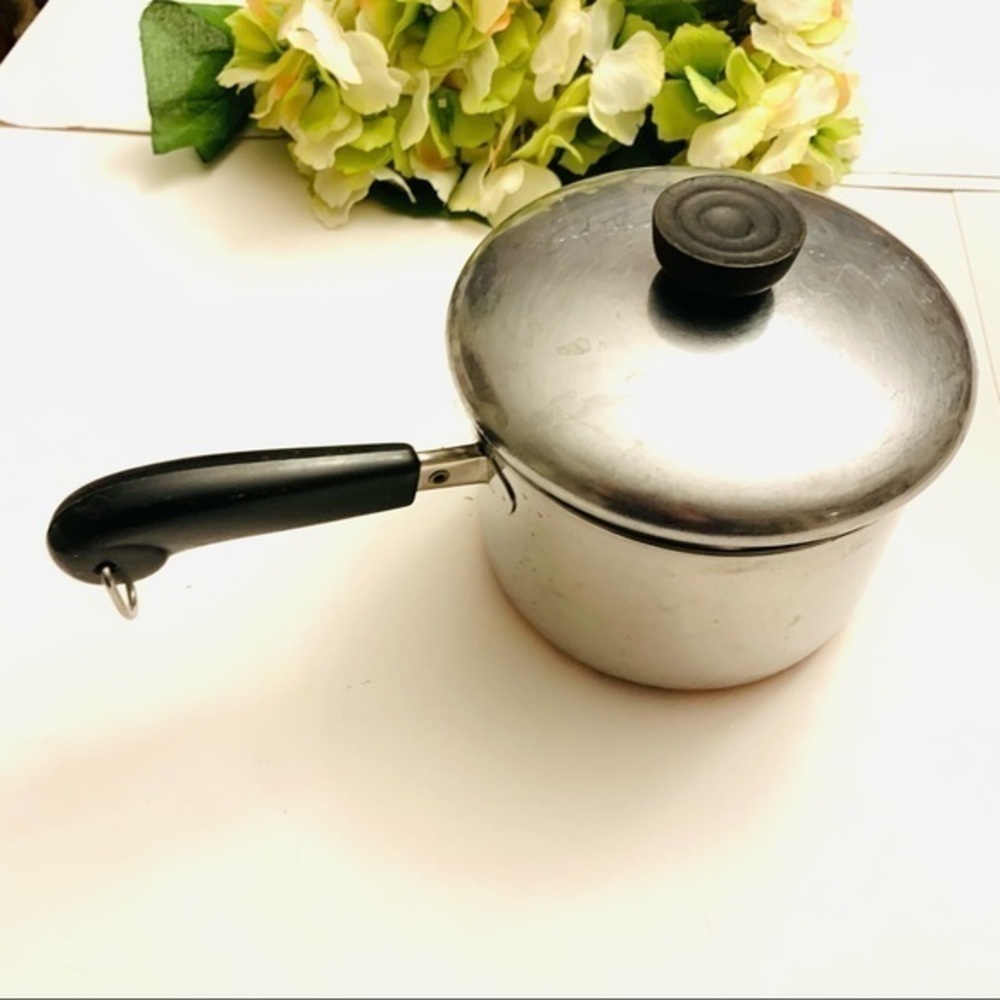 Classic Stainless Steel Saucepan with Black Handle